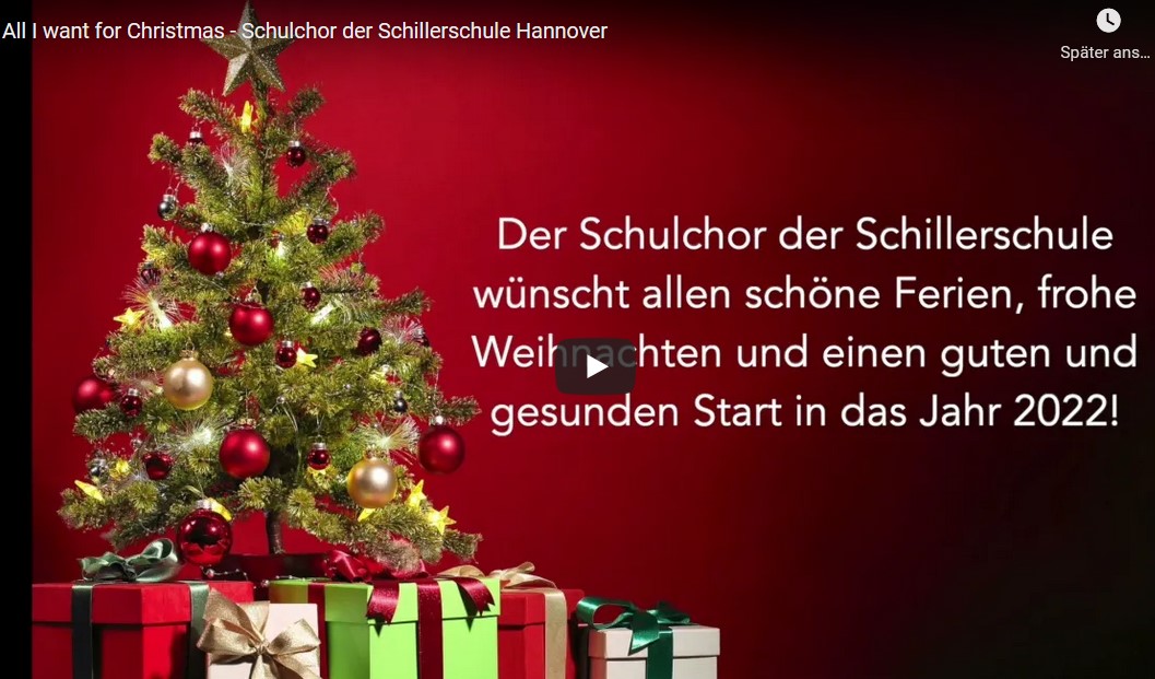 Weihnachtsgruß vom Schulchor 2021